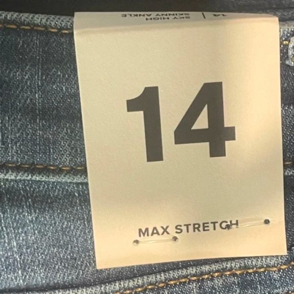 NWT Gap Teen Sky High Distressed Skinny Jeans with Washwell - Picture 5 of 12